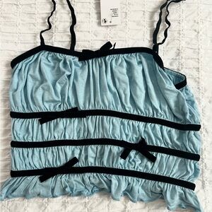 Kimchi Blue bow accent crop tank top from Urban Outfitters